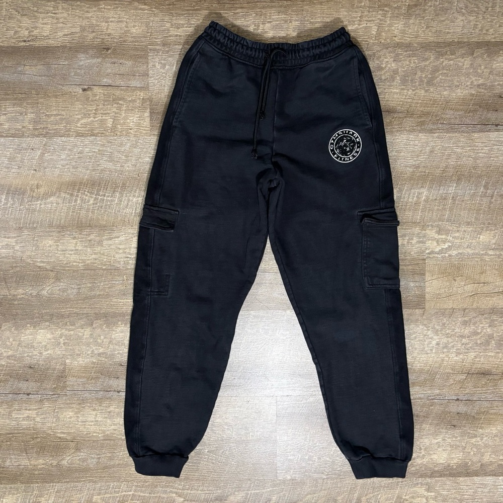 Gymshark Legacy Sweatpants Men's XS Black Cargo Joggers Training Bodybuilding